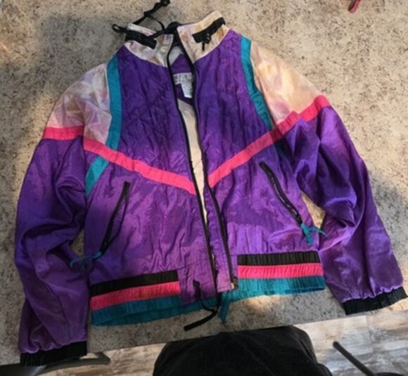 Other - Retro 80's/90's  Multi Color Windbreaker Jacket Size M
